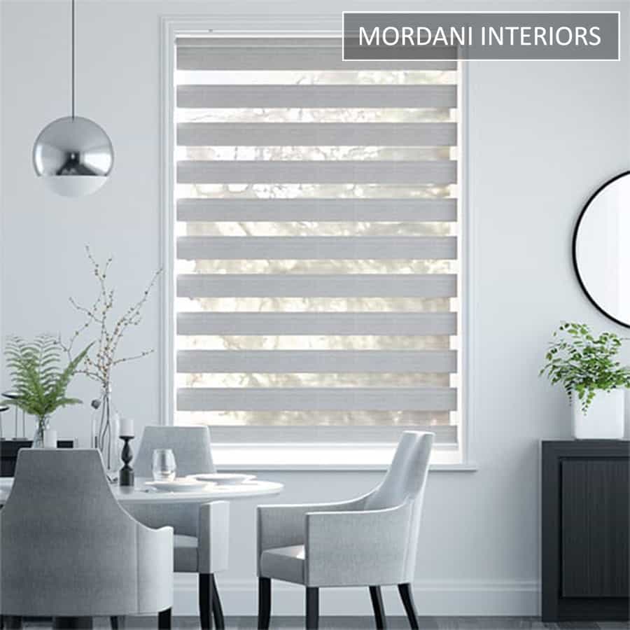 Aviator Silver Dual Shade Blind